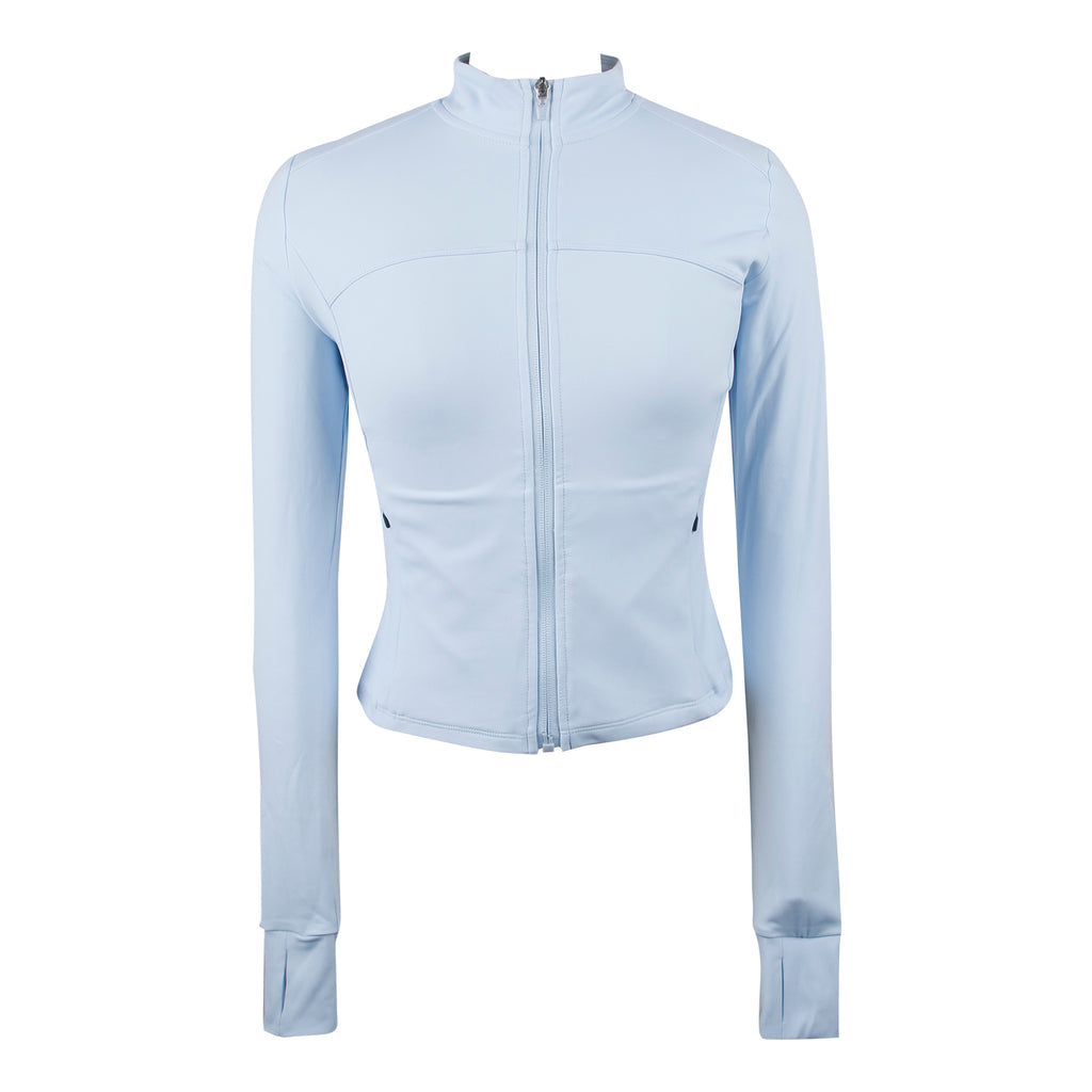SSCSS Women's Yoga Fitness Top Tight-Fit Running Blue Sports Jackets