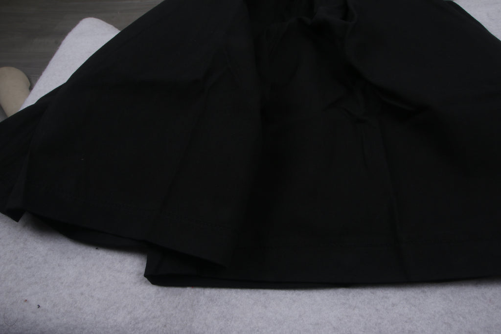 SSCSS Women's High-Waisted Wide-Leg Cargo-Style Black Athletic Shorts