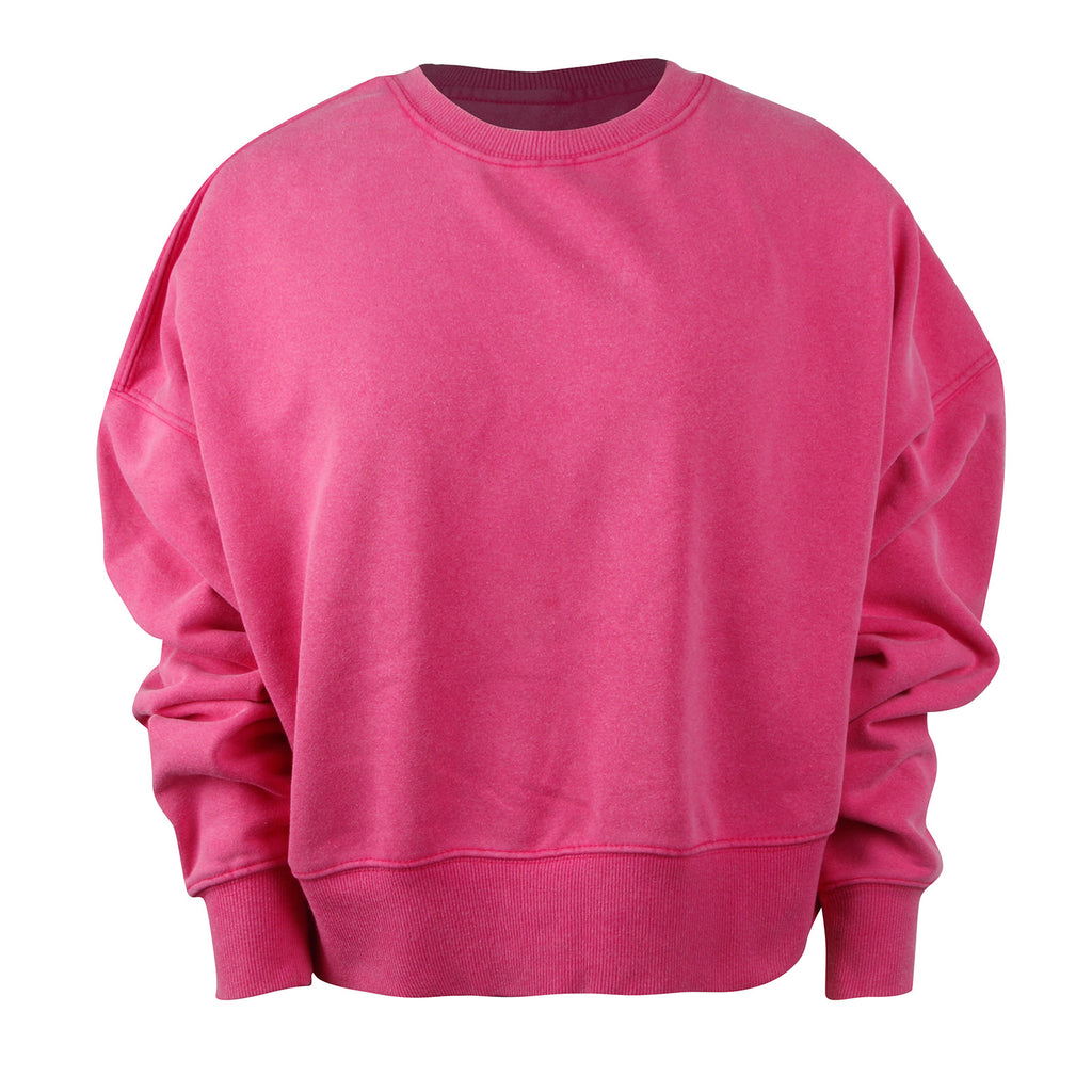 SSCSS Women's Retro Crewneck Cropped Sweatshirt Western-Style Cross Top