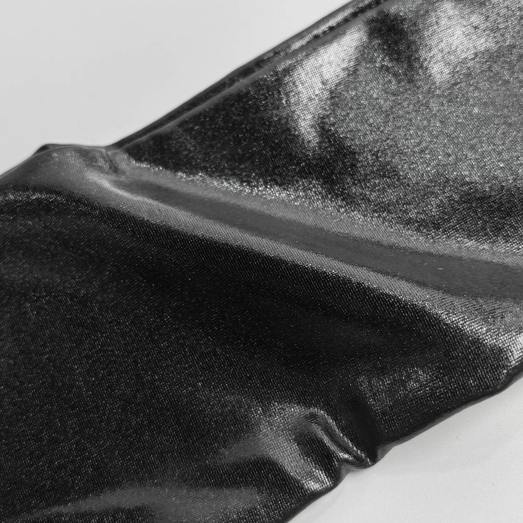 SSCSS Women's Black Patent Leather Long Pole Dance Gloves