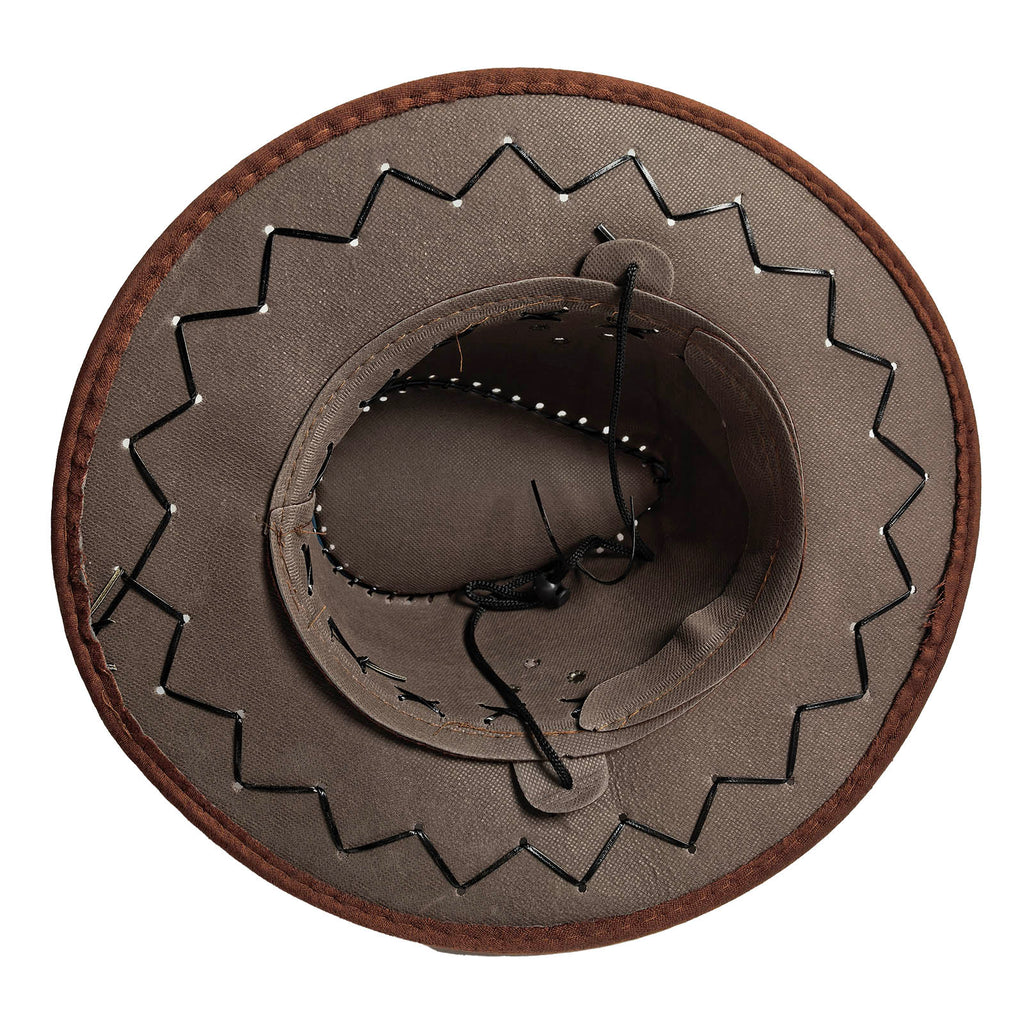 SSCSS Women's Vintage Style Wide Brimmed Felt Cowboy Hat