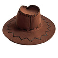 SSCSS Women's Vintage Style Wide Brimmed Felt Cowboy Hat